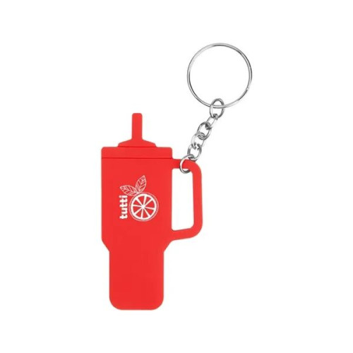 Intrepid Tumbler Shaped Silicone Key Ring