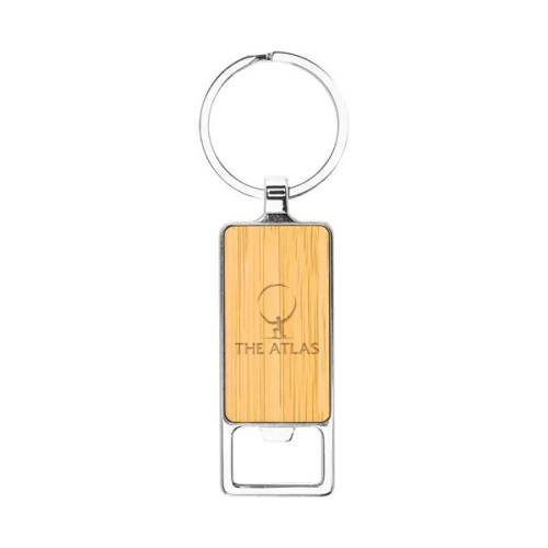 Bristol Bamboo Key Tag With Bottle Opener