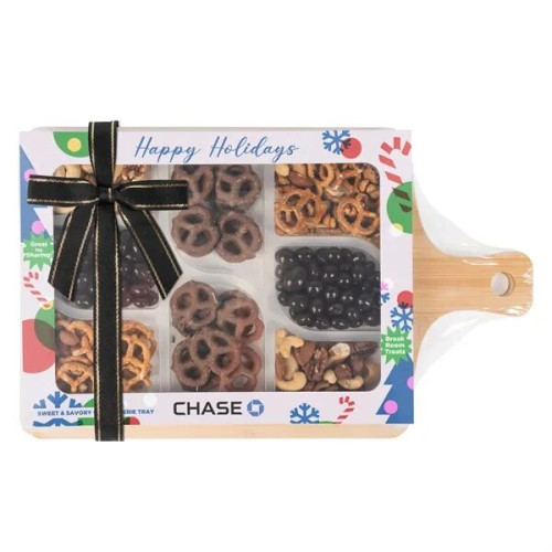 Sweet and Savory Charcuterie Tray with Bamboo Board