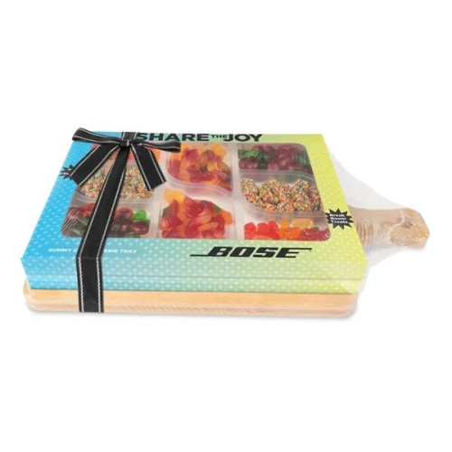 Gummy & Sweet and Savory Charcuterie Trays with Wood Board