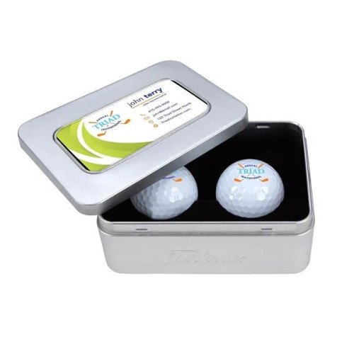 Titleist® 2-Ball Business Card Tin Pro V1®