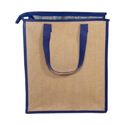 Jute Lunch Cooler Tote Bag