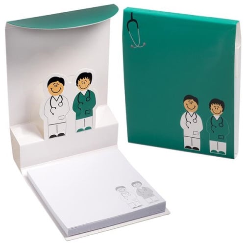 Doctor and Nurse 3-D Sticky Pad