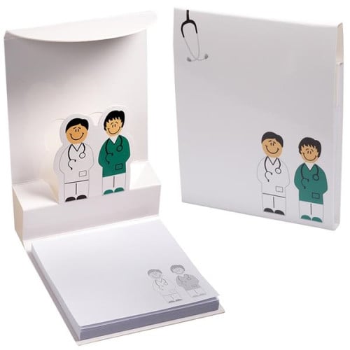 Doctor and Nurse 3-D Sticky Pad