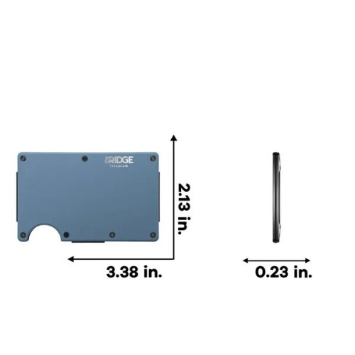 Ridge Wallet Titanium w/ Cash Strap