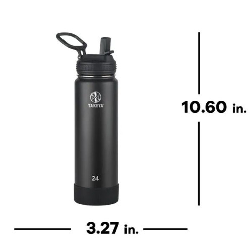 Takeya 24oz Actives Water Bottle With Straw Lid