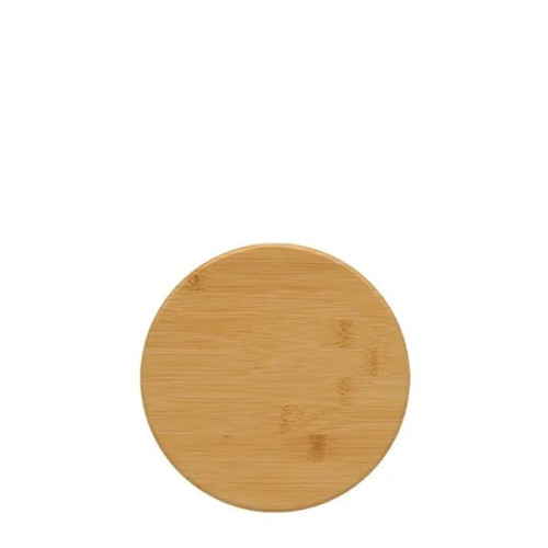 Bamboo Round 6-Coaster Set with Holder