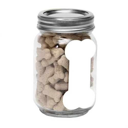 Pint Jar with Bone Magnet Pet Fill