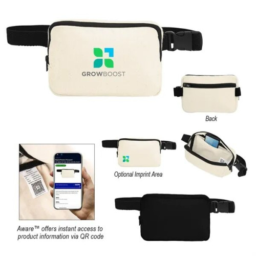 Aware™ 10 Oz. Recycled Cotton Canvas Belt Bag