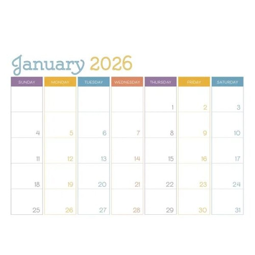 Triumph® Calendars Small Monthly Desk Pad - Colors