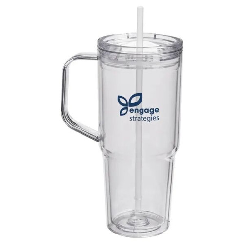 Hampton 32 oz Recycled AS Double Wall Tumbler With Handle