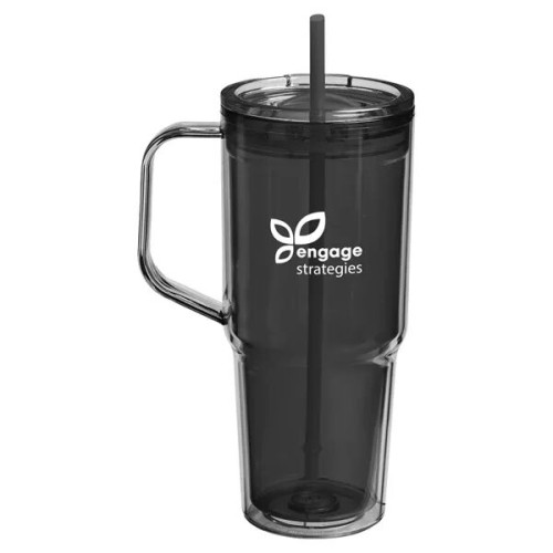 Hampton 32 oz Recycled AS Double Wall Tumbler With Handle