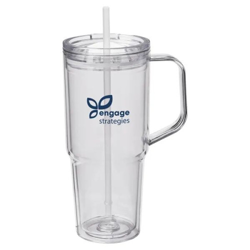 Hampton 32 oz Recycled AS Double Wall Tumbler With Handle