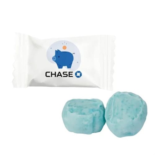 4 Color Process Wrapped Blue Buttermints