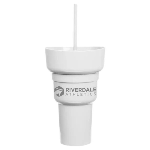 Team 365 1L Recycled PP Stadium Tumbler with Snack Bowl