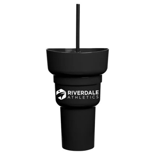 Team 365 1L Recycled PP Stadium Tumbler with Snack Bowl