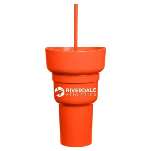 Team 365 1L Recycled PP Stadium Tumbler with Snack Bowl