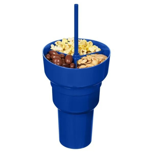 Team 365 1L Recycled PP Stadium Tumbler with Snack Bowl