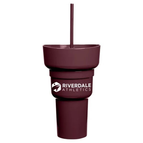 Team 365 1L Recycled PP Stadium Tumbler with Snack Bowl