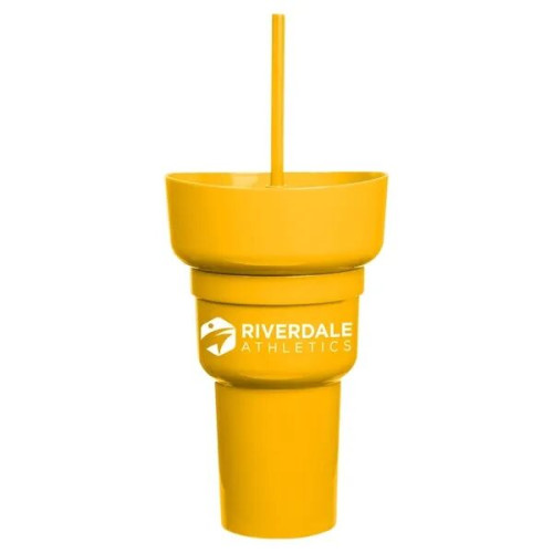 Team 365 1L Recycled PP Stadium Tumbler with Snack Bowl