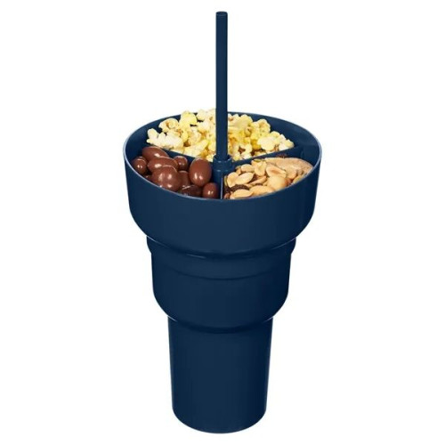 Team 365 1L Recycled PP Stadium Tumbler with Snack Bowl