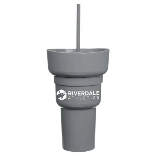 Team 365 1L Recycled PP Stadium Tumbler with Snack Bowl
