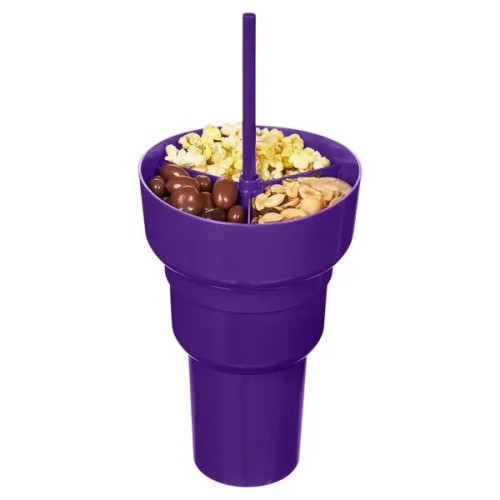 Team 365 1L Recycled PP Stadium Tumbler with Snack Bowl