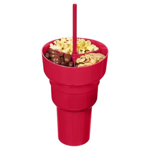 Team 365 1L Recycled PP Stadium Tumbler with Snack Bowl