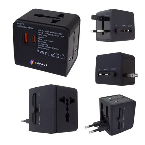 20W Universal Travel Adapter With Type-C