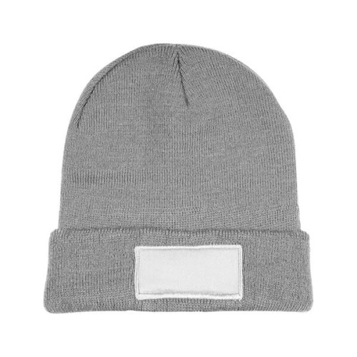 Knit Beanie With Patch