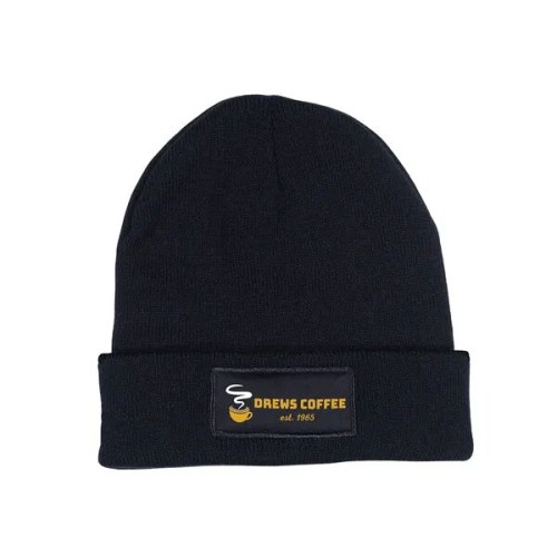 Knit Beanie With Patch