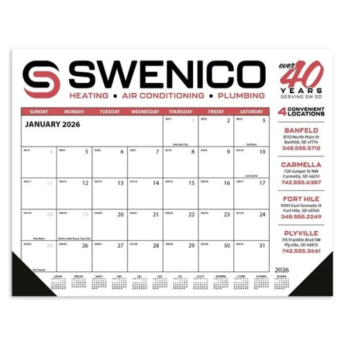 Skinner & Kennedy® Desk Pad Calendar