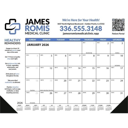 Skinner & Kennedy® Desk Pad Calendar