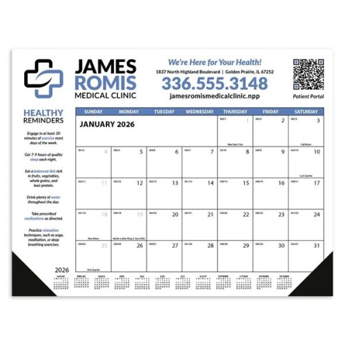 Skinner & Kennedy® Desk Pad Calendar