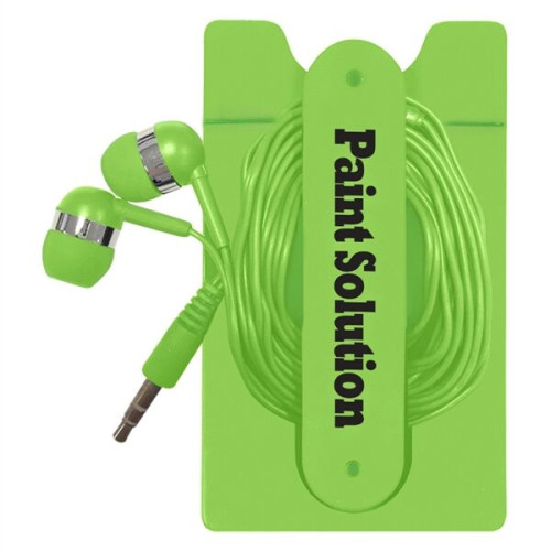 Phone Wallet With Earbuds