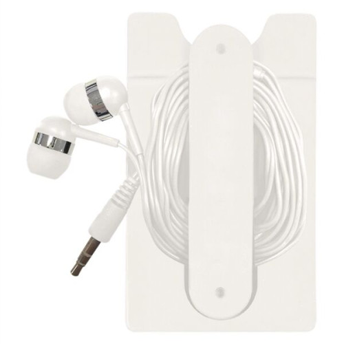 Phone Wallet With Earbuds