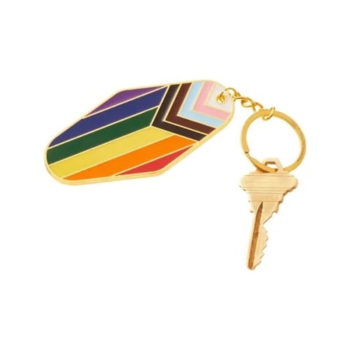 b.free Rainbow Pride LGBTQ+ Metal Keychain