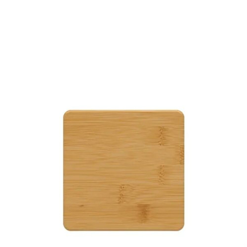 Bamboo Square 6-Coaster Set with Holder