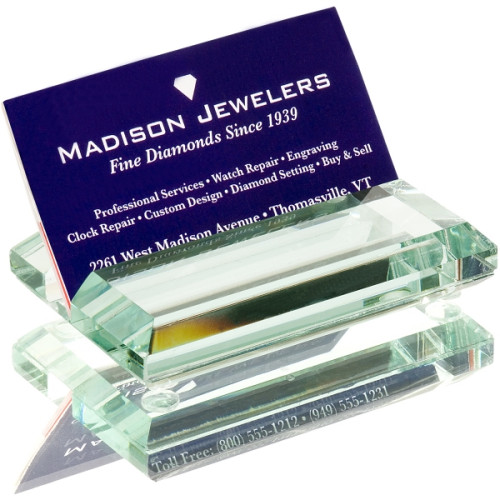 Atrium Glass Business Card Holder