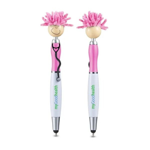 MopToppers Screen Cleaner With Stethoscope Stylus Pen