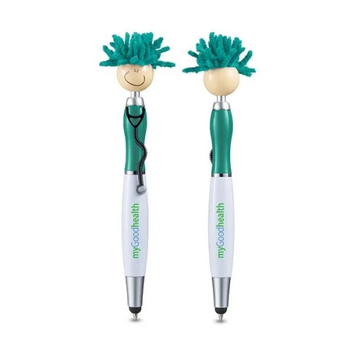 MopToppers Screen Cleaner With Stethoscope Stylus Pen
