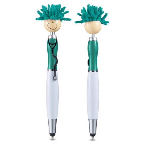 MopToppers Screen Cleaner With Stethoscope Stylus Pen
