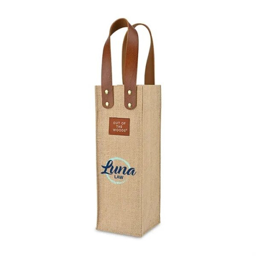 Out of The Woods® Jute Wine Tote
