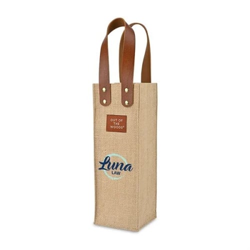 Out of The Woods® Jute Wine Tote