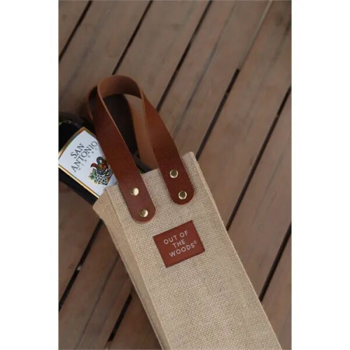 Out of The Woods® Jute Wine Tote