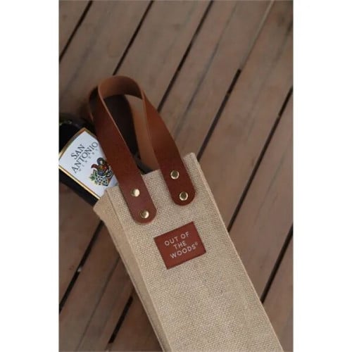 Out of The Woods® Jute Wine Tote