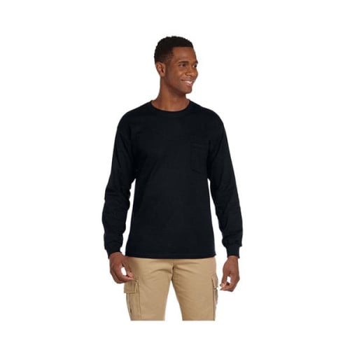 Gildan® Adult Ultra Cotton® 6 oz. Long-Sleeve Pocket T-Shirt