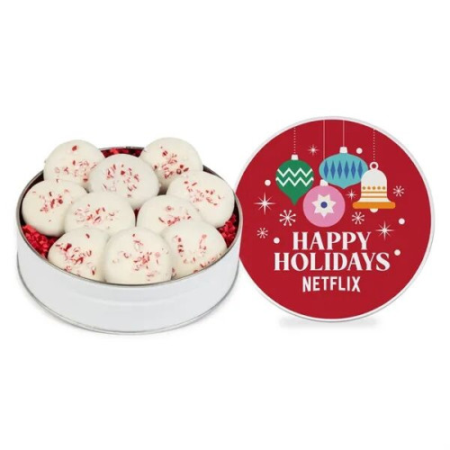 Peppermint Delight Cookies- Small Gift Tin-10ct