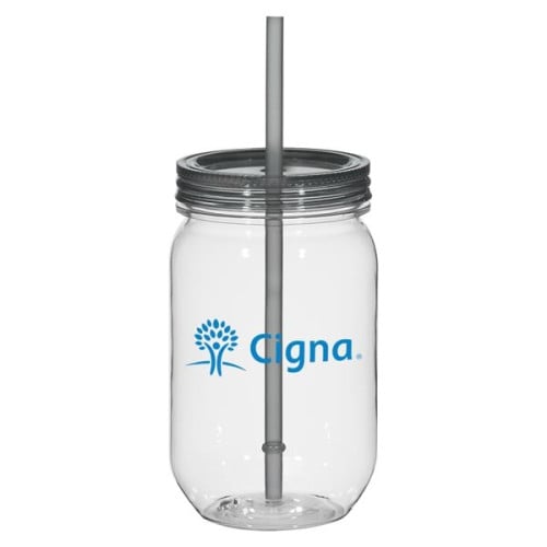 25 Oz. Tritan Mason Jar With Matching Straw