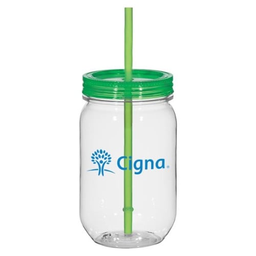 25 Oz. Tritan Mason Jar With Matching Straw